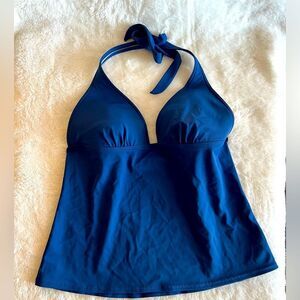 Victoria Secrets Blue Deep V Women's Tankini Top